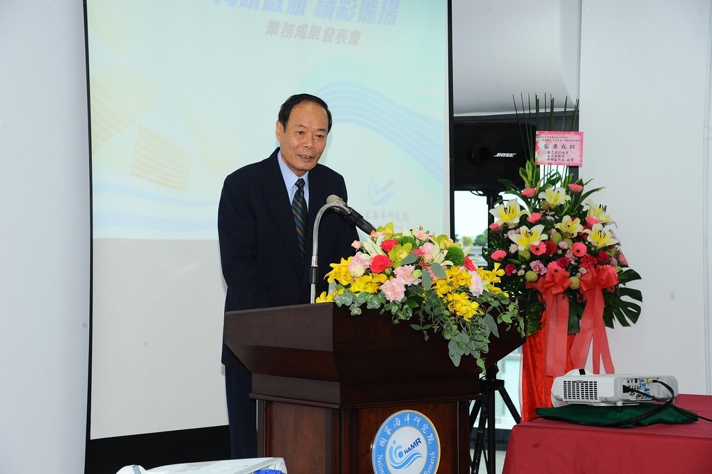 海洋委員會主委李仲威期許國海院完整建構海洋基礎資訊,培育人才與國際接軌。圖片來源:國家海洋研究院