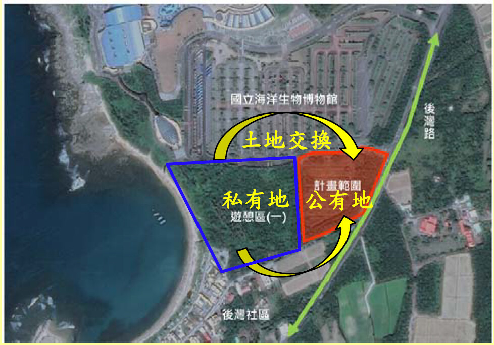 京棧大飯店異地開發，從海邊移至內陸，生態仍是亮點。圖表來源：環評簡報