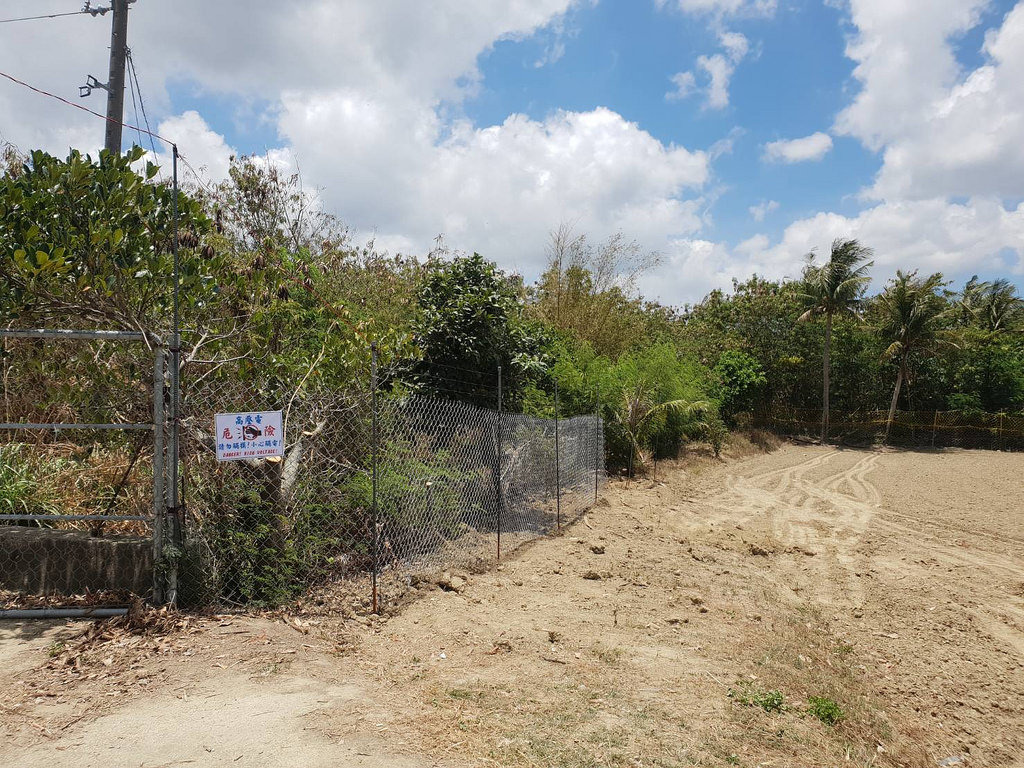 滿州鄉示範點電圍網架設現況（未完工）。圖片來源：獼猴危害防治輔導平台