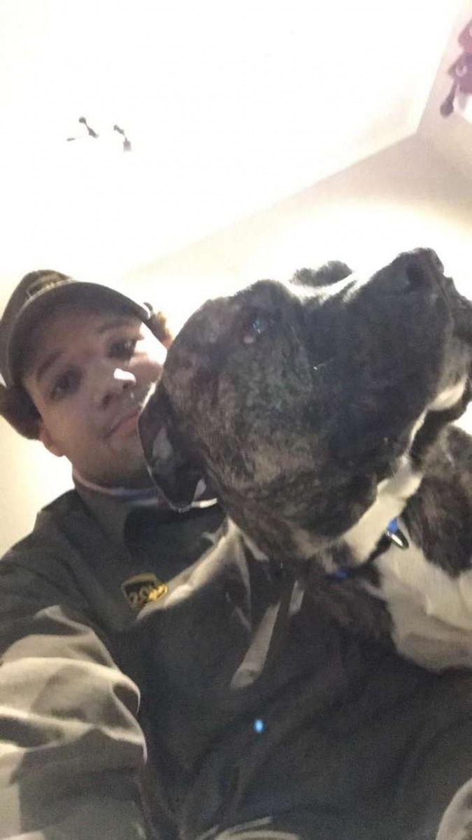 Jason得悉狗狗沒人領養的消息後感到非常難過,因此便決定將這隻無家可歸的小狗領回家。(Cindy Grisanti)