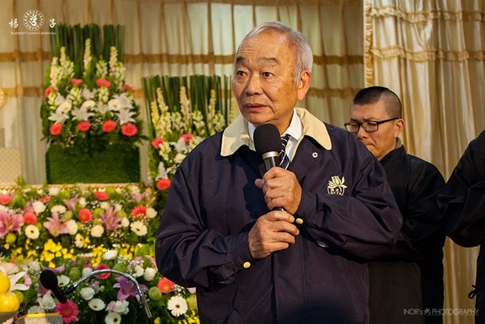 「這個年輕人，做事有原則，更有智慧。」相識之初，吳森雄老師就給予了林英典如許的肯定，也從此開啟了兩人日久彌篤的相知情誼。楊子佛教禮儀/提供