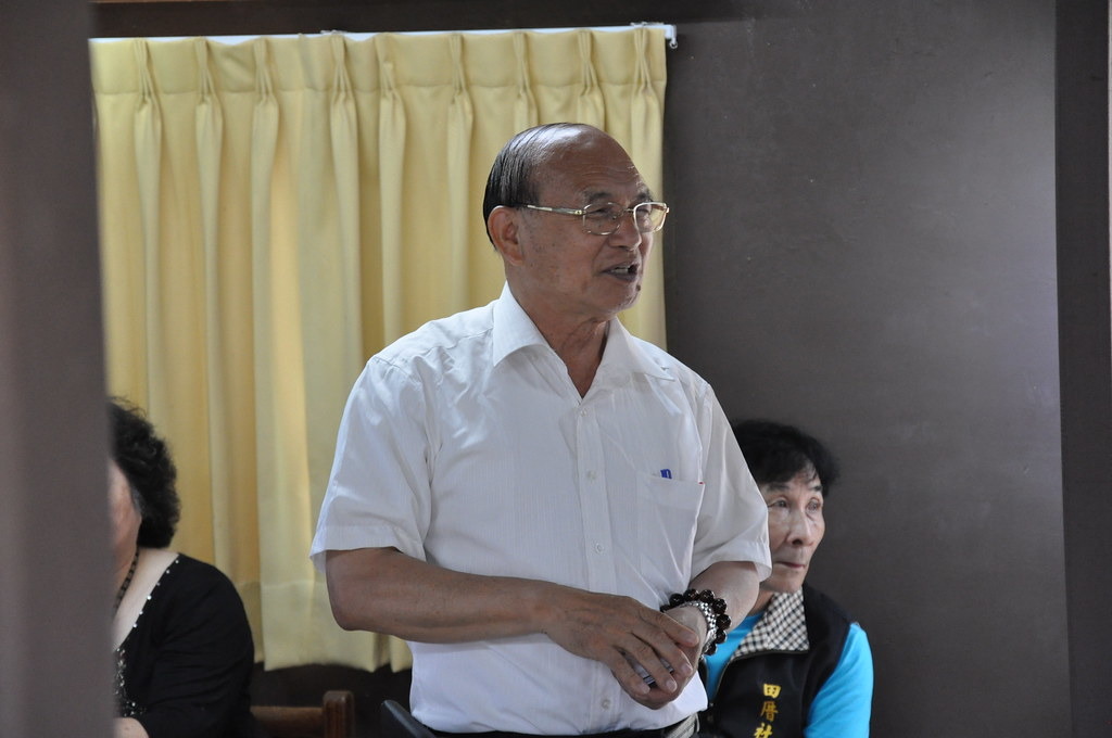 竹森社區石虎資料館創辦人、竹森社區發展協會前理事長鍾兆良。孫文臨攝