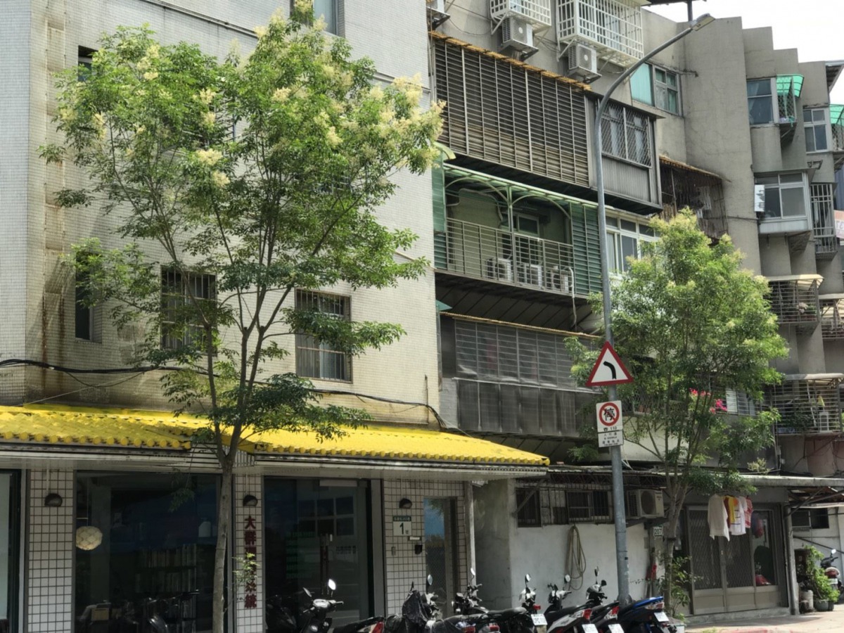 家屋前佈滿金黃色的花朵。臺北市政府/提供