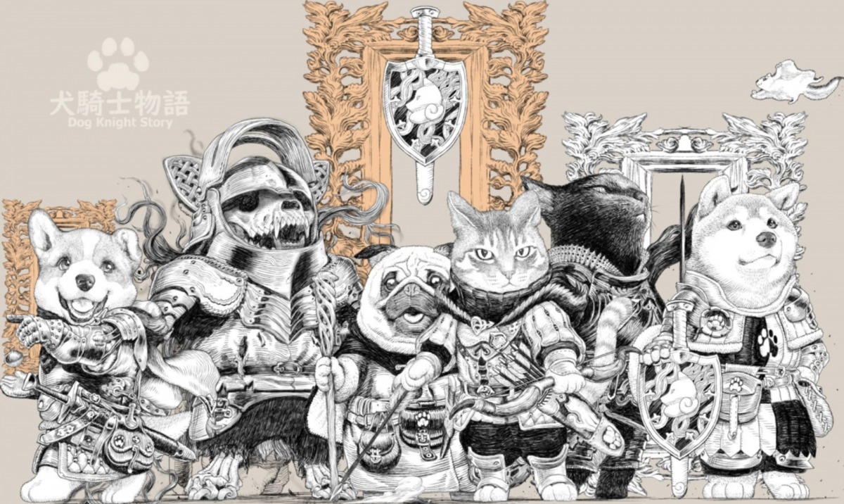 ぽん吉更是一位漫畫家，《犬騎士物語》就是他其一漫畫作品。（twitter）