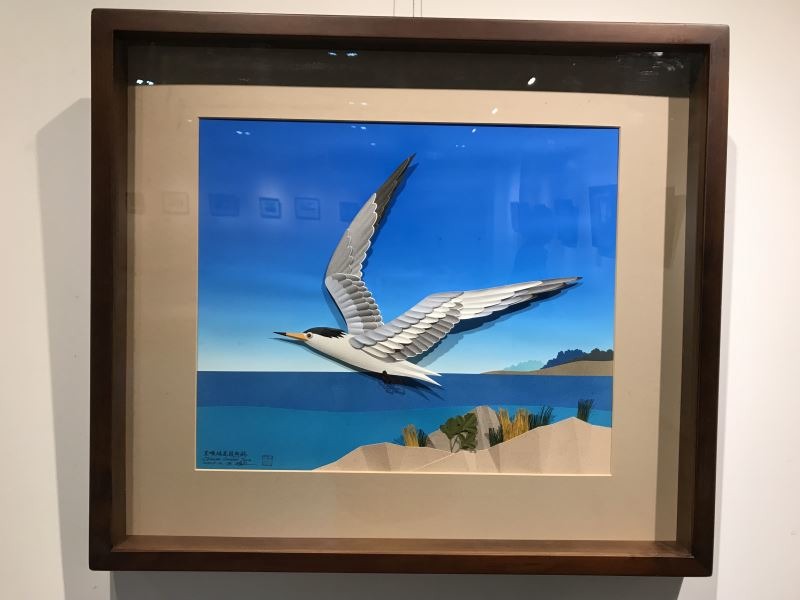王楨文老師作品「黑端鳳頭燕鷗」。文化部/提供