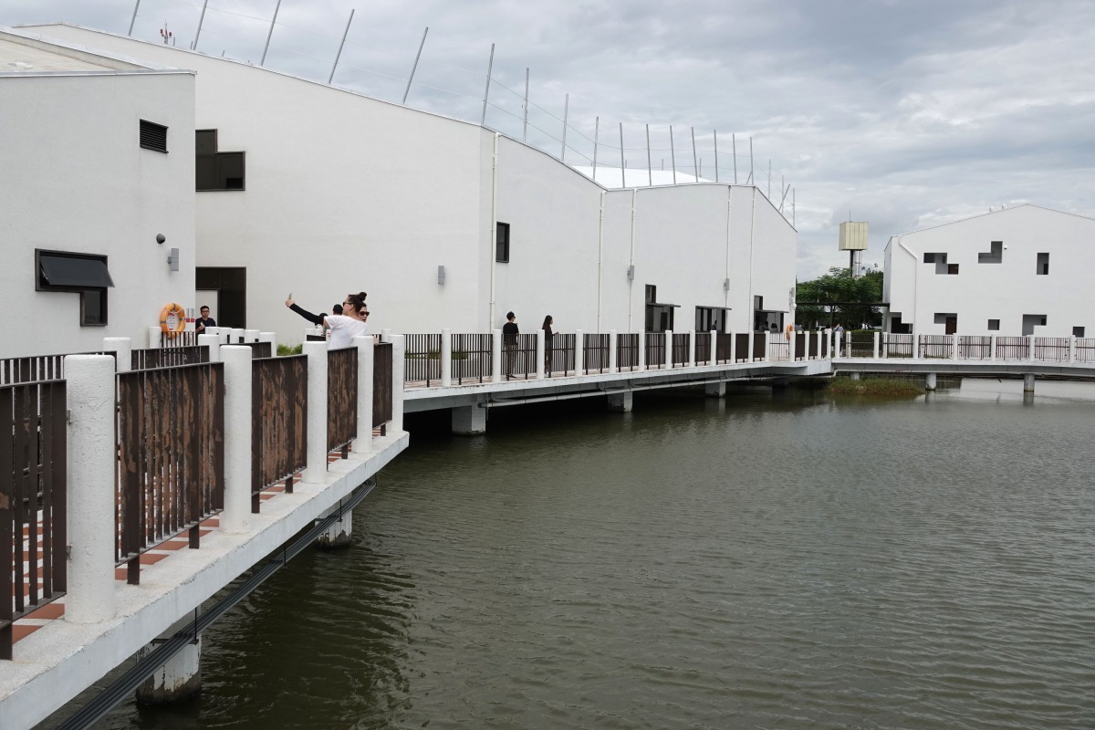 台江學園是假日火紅的拍攝打卡景點。高維奇／攝