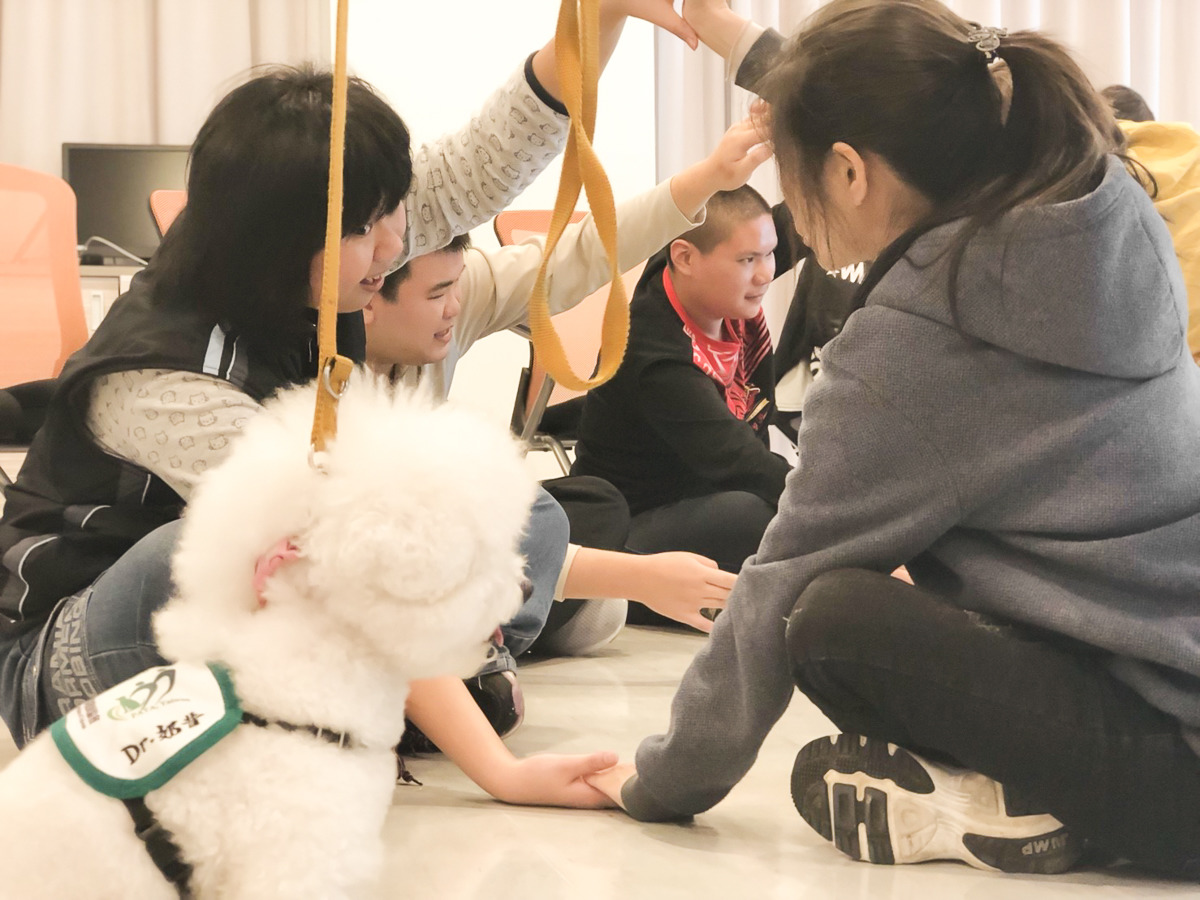 國立暨南國際大學與地方長照服務單位埔里基督教醫院、愚人之友基金會，共同舉辦「動物治療運用於長期照顧」培訓活動。國立暨南國際大學/提供