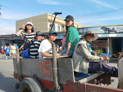 大葉大學學生到芳苑田野調查。大葉大學/提供