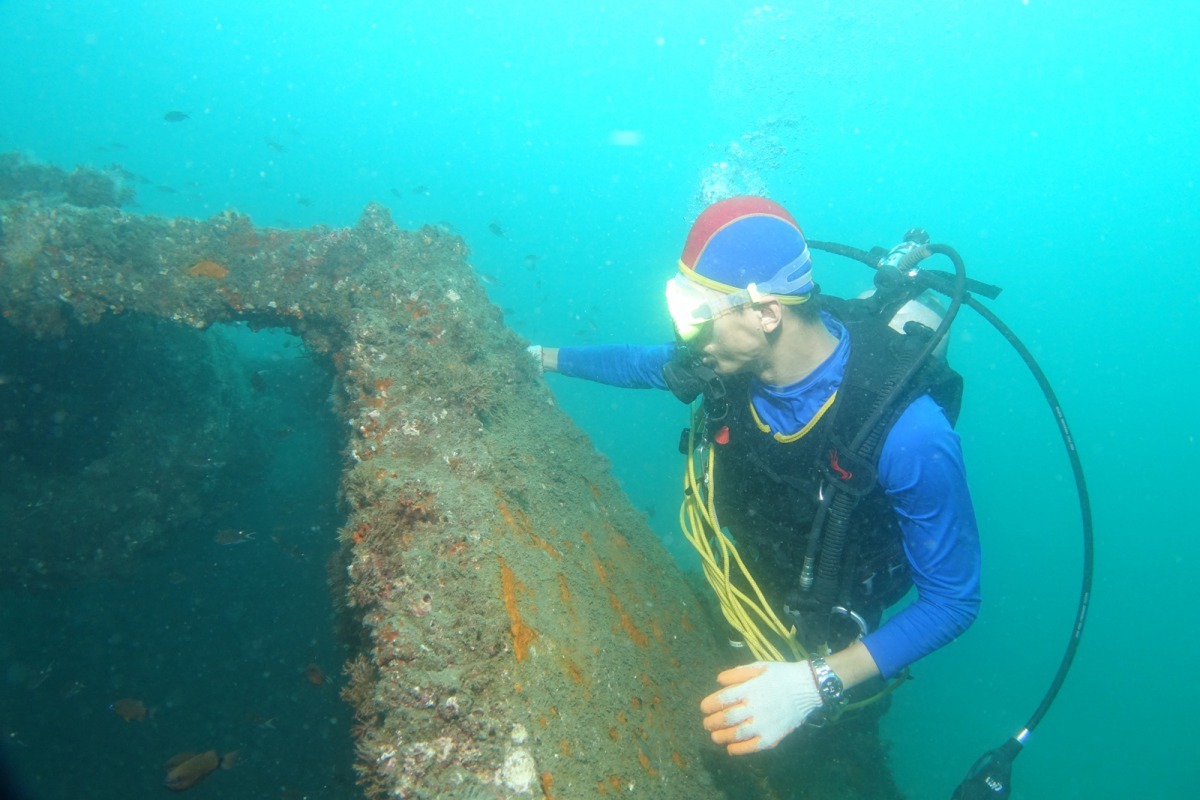 高科大團隊於澎湖海域進行海洋生態資源研究。國立高雄科技大學/提供