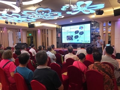 台中市政府動物保護防疫處日前在后里區舉辦「家禽重要疫病及生物安全宣導會」。台中市動保處/提供