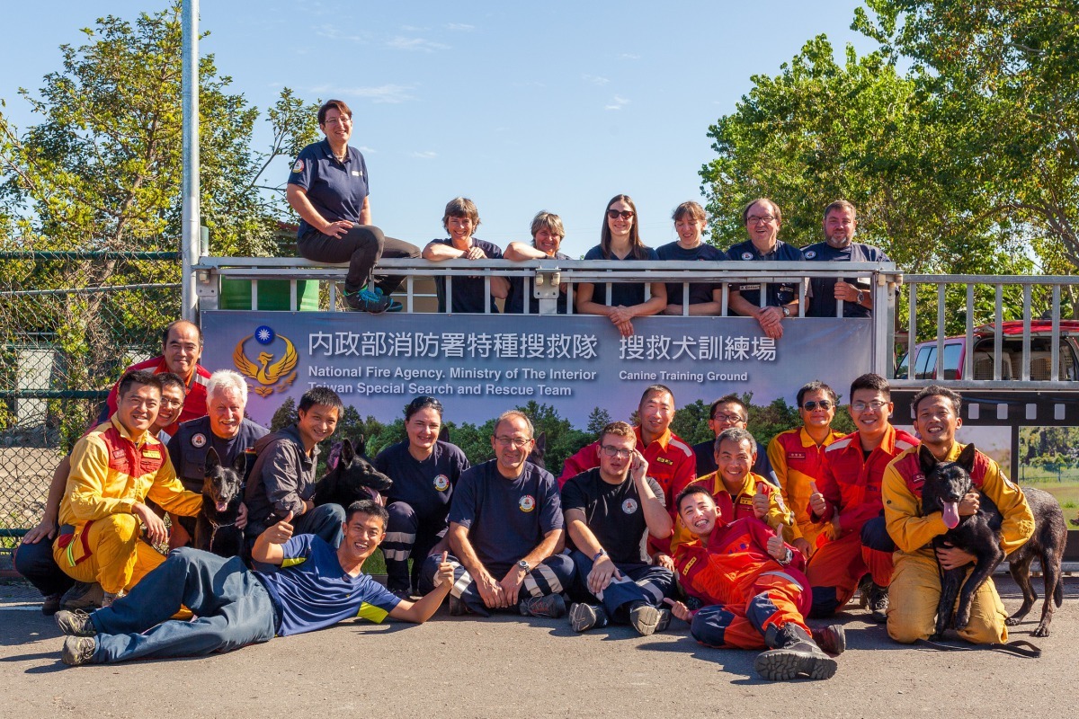 臺灣能爭取到MRT認證，說明了我們搜救犬的搜索能力在國際上獲得了非常大的肯定！周聰吉/提供