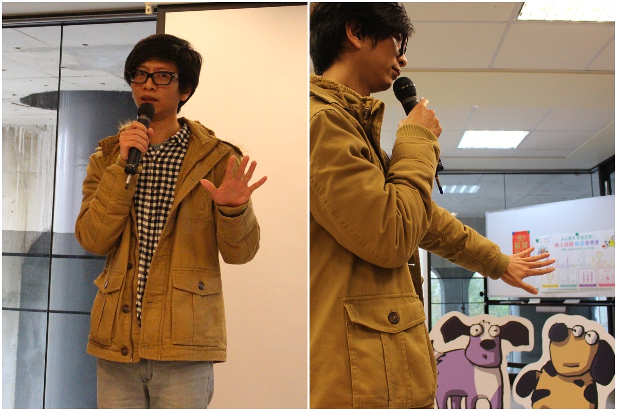 伸展手指、手掌對外的「停止手勢」,再加上側身以半圓的路線遠離狗兒,能夠讓流浪狗知道你沒有要靠近牠,包包背在靠近流浪狗側,則是多一層保護。 李娉婷/攝