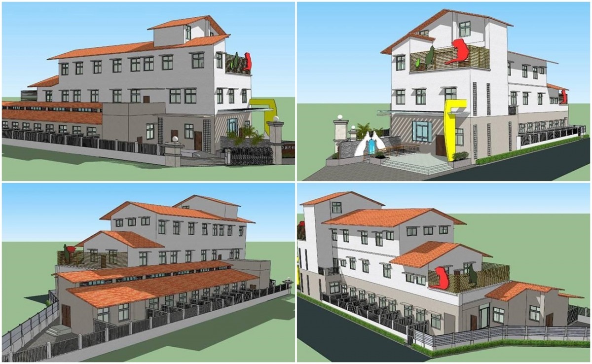 嘉義市新動物保護收容所外觀設計圖。　取自嘉義市政府