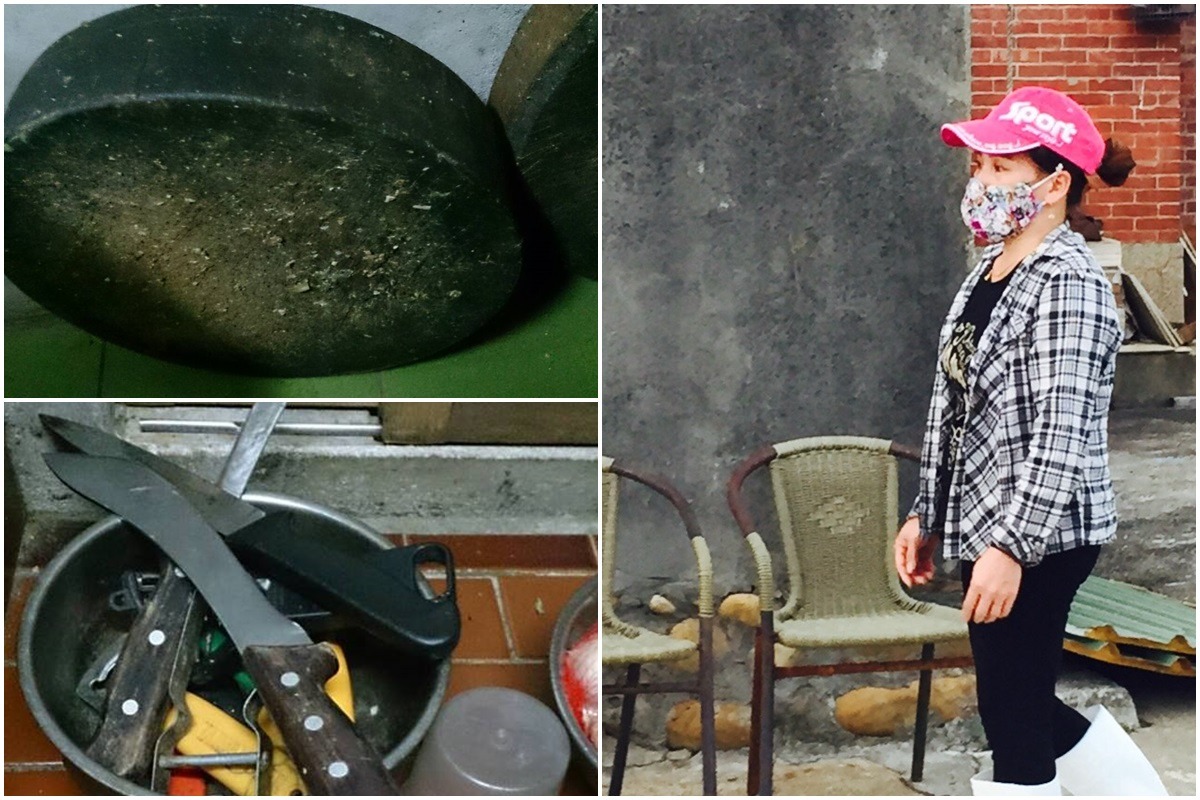 警方到場後扣押刀具及相關證物，由於嫌犯阮氏似乎是接受他人「訂購」而殺狗，破案團隊也希望警方能調閱其通聯紀錄、仔細搜查違法證據。　取自財團法人流浪動物之家基金會臉書