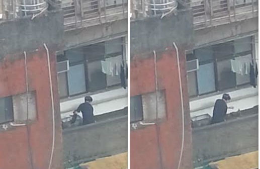 去年5月，基隆一位葉姓男子在陽台虐狗致死被鄰居拍下，最後卻僅判拘役40日、併科罰金12萬元。　台灣動物新聞網資料照(基隆市動物保護防疫所/提供)