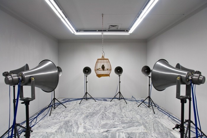 台灣藝術家朱駿騰作品〈我叫小黑〉。 取自網路