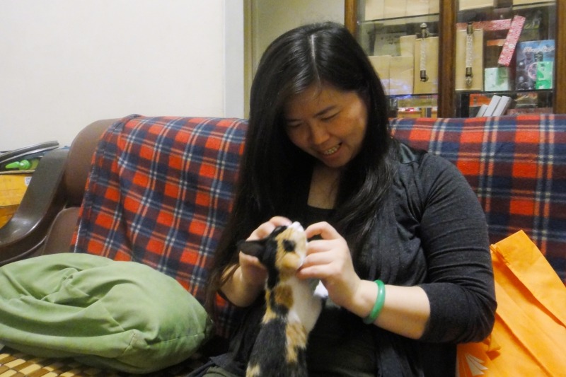 即使經濟一度困頓,林安安仍不放棄,調整腳步再繼續。 江幸芸/攝