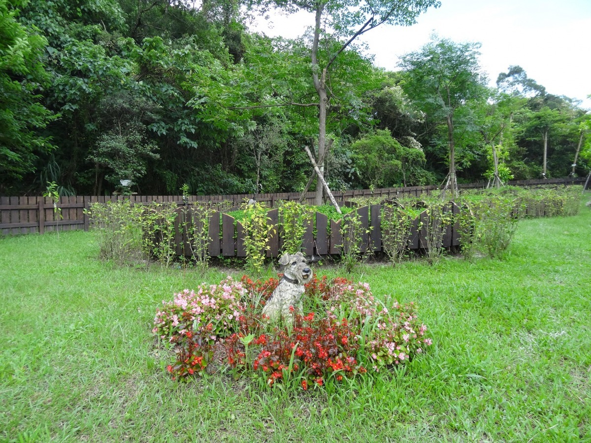 台北市富德公墓的寵物灑葬區「秘密花園」面積約500坪。　台北市動保處/提供