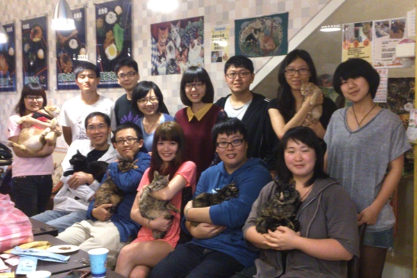 今年的貓咪回娘家活動，許多領養人帶著貓咪回來。　關懷流浪動物志工團隊/提供