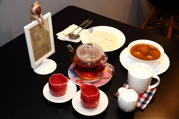 因為Christine堅持愛護動物,所以「牧羊人與貓」只提供蔬食。易俊帆/攝