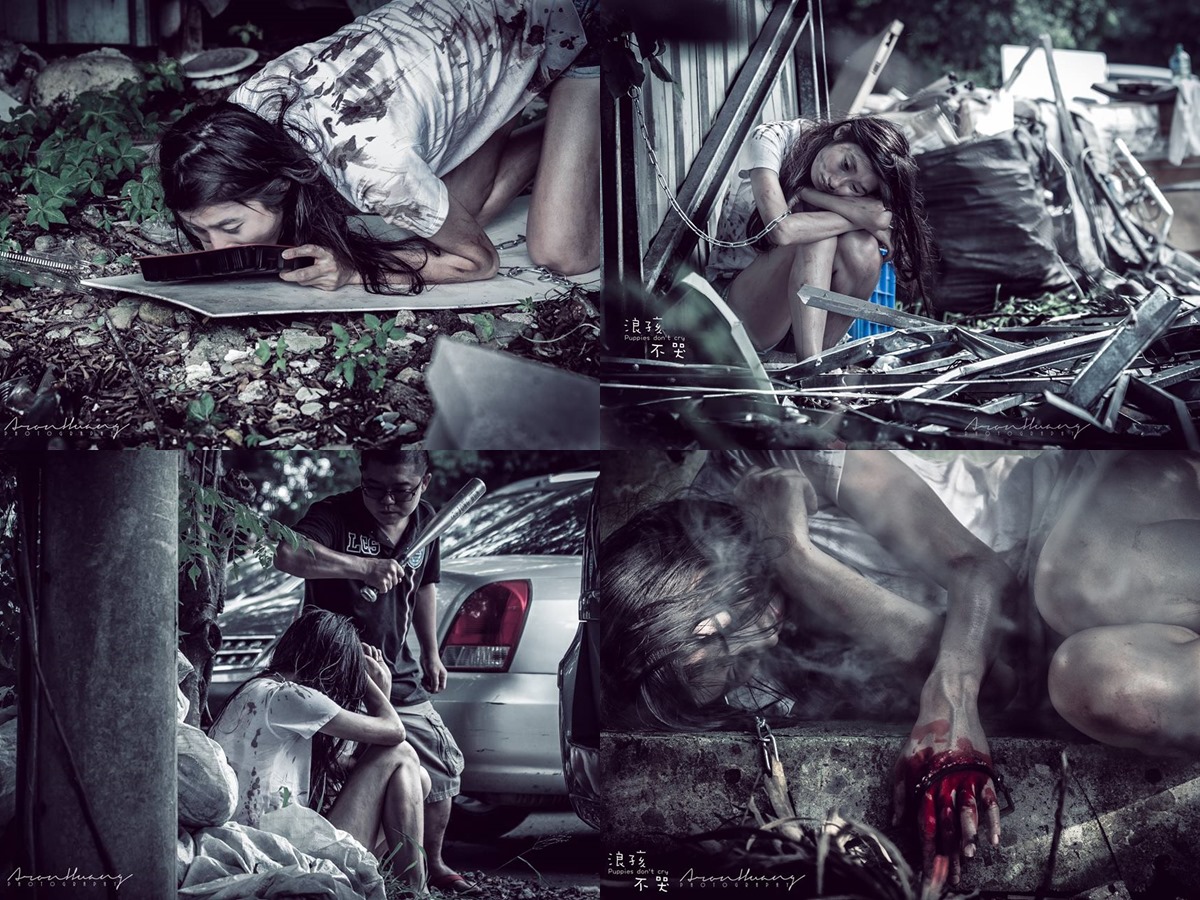 這些都是流浪動物的真實遭遇。完整版請點下方相簿連結。　Aron Huang/攝