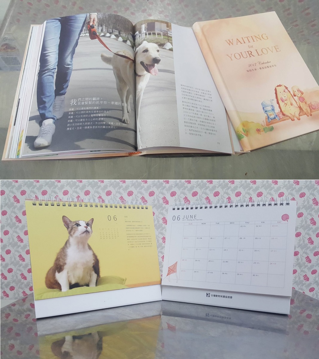 台灣動物保護協進會推出2017年的兩款義賣品。 台灣動物保護協進會／提供