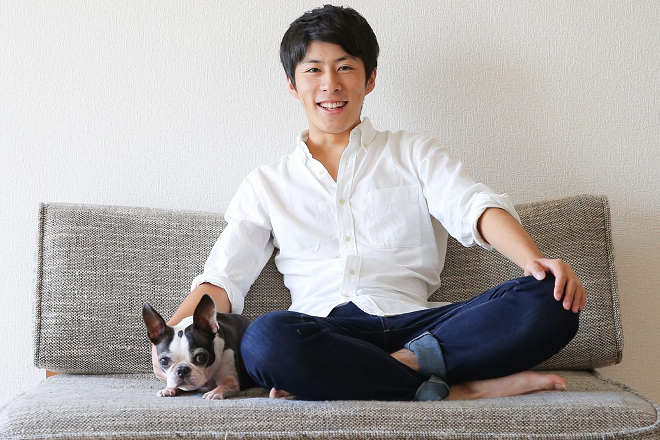 DogHuggy社長長塚翔吾與營業部長小梅。 取自長塚翔吾臉書