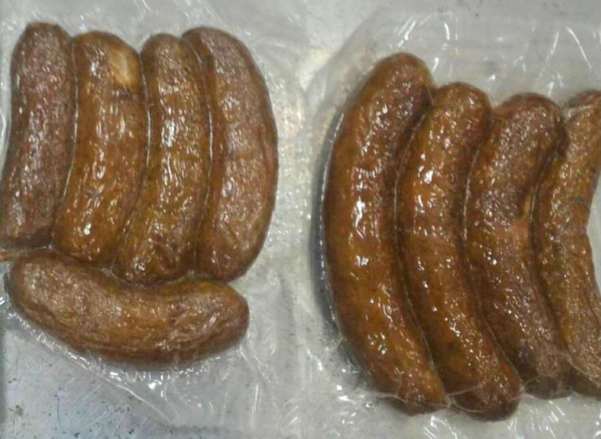 旅客帶豬肉香腸入境,驗出非洲豬瘟病毒。防檢局/提供