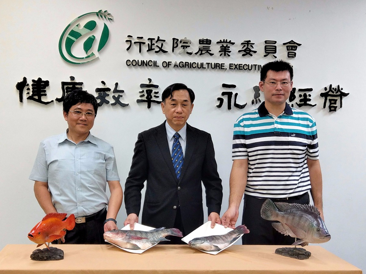 農委會水產試驗所淡水繁養殖研究中心今（13日）舉行記者會。陳璽安/攝