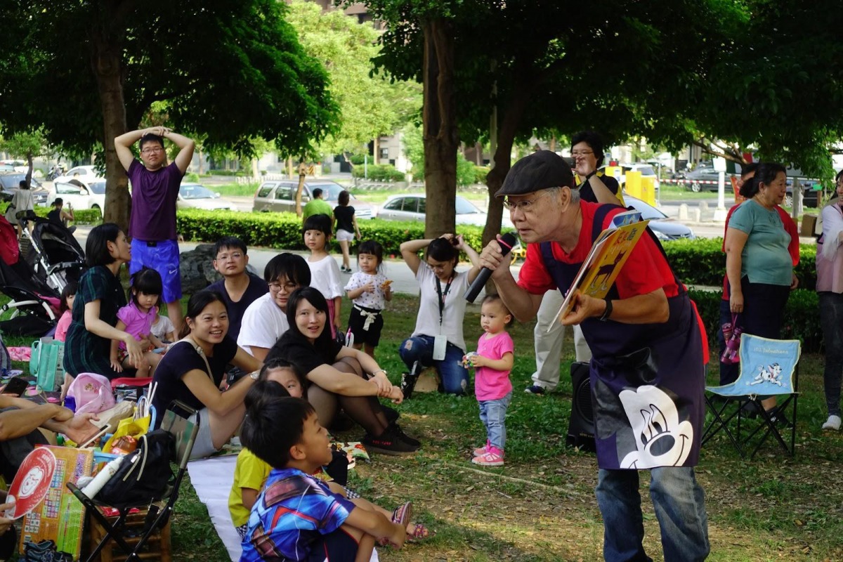 台灣獼猴共存計畫推廣協會也在兒童節當天推出繪本故事活動。台灣獼猴共存推廣協會/提供