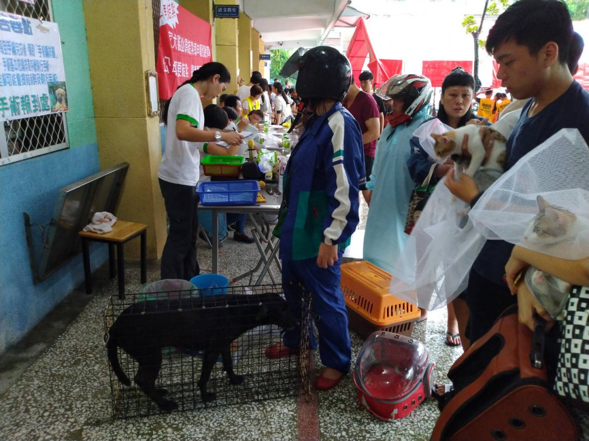 高雄市動保處利用暑假期間，密集前往偏鄉區域進行「寵物登記、絕育、狂犬病防疫三合一宣導活動」。高雄市動保處/提供