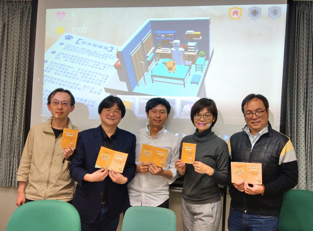 由左而右為指導教授廖峻鋒與陳聖智、王竣、口委洪詠善及任宗浩。陳璽安/攝