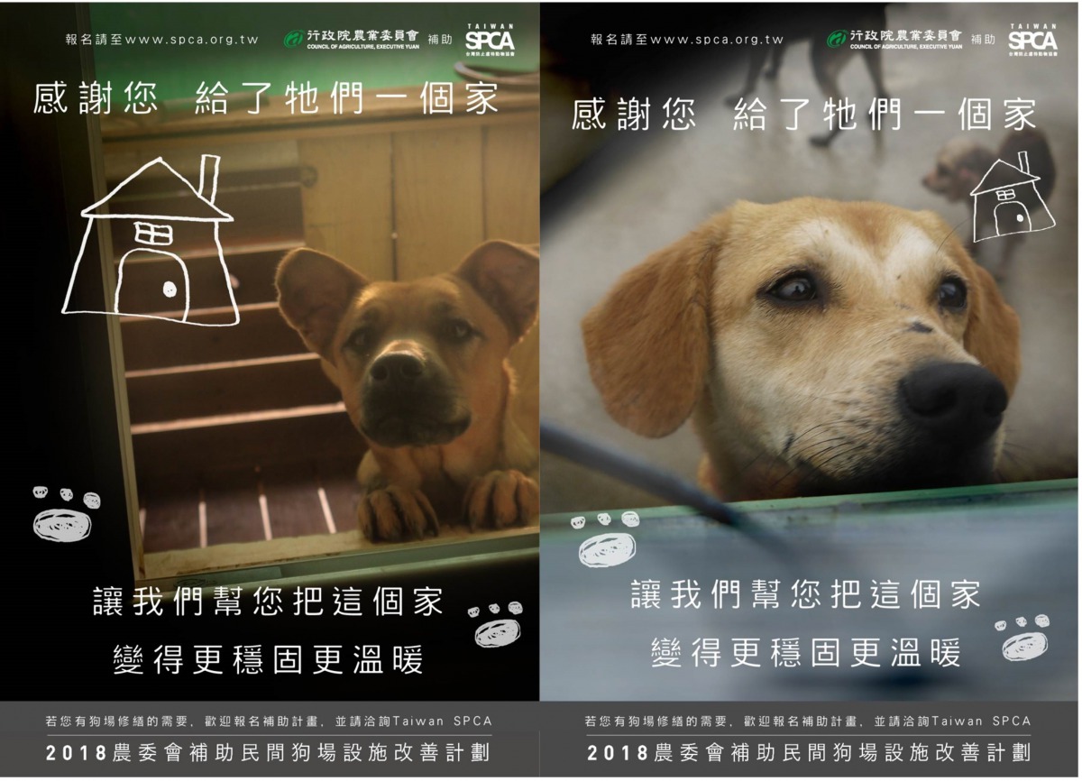 農委會將試辦「民間狗場設施改善補助計畫」,委託台灣防止虐待動物協會辦理,直接協助民間狗場提升硬體設備,進而提升狗場的收容品質。台灣防止虐待動物協會/提供