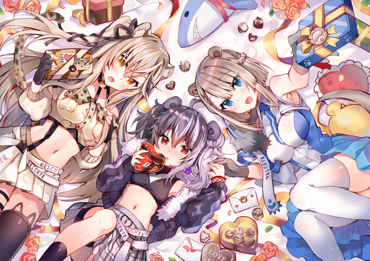 同人社團「春魚工作室」與農委會特生中心合作的行銷企劃「瀕臨絕種團RESCUTE」於本月初開跑，他們將野生動物擬人化為可愛萌娘。春魚工作室/提供