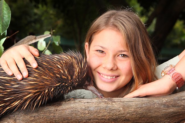 不像一般的小孩喜歡小貓、小狗,賓蒂最喜歡的是針鼴。 取自網路