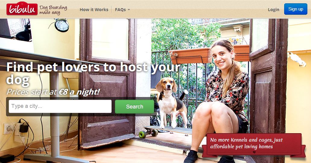 這類的網站輸入所在城市後，會列出可供寄養寵物的家庭，讓飼主選擇。　網站截圖