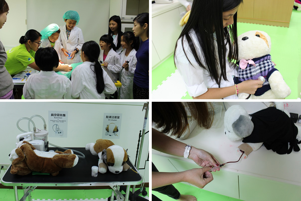 在醫療區與手術室中的器材除了尖銳的工具外都與獸醫院相同。 李娉婷/攝