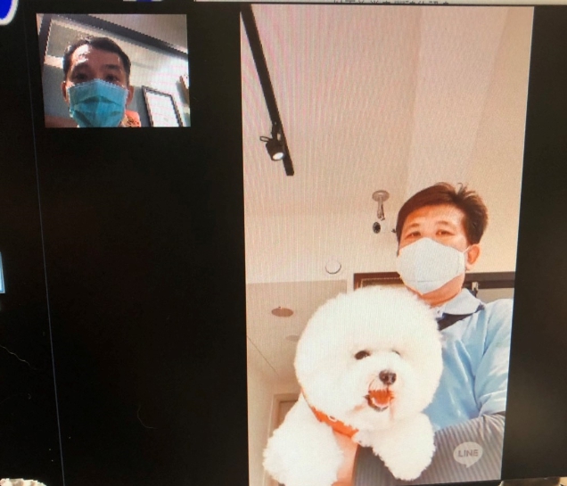 有動物醫院推出線上視訊看診服務，讓毛爸、毛媽不必出門就能了解毛小孩的狀況。 新北市動保處/提供