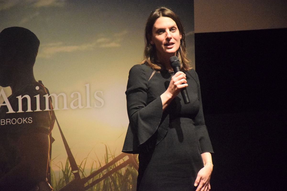 《The Last Animals》導演Kate Brooks在放映會分享拍攝的點點滴滴。 姚崇仁/攝