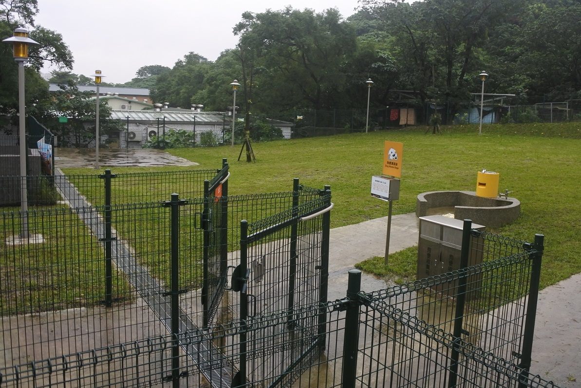 潭美毛寶貝快樂公園內的大型犬區將進行為期一個月的草皮維護。 取自/台北市動保處網站