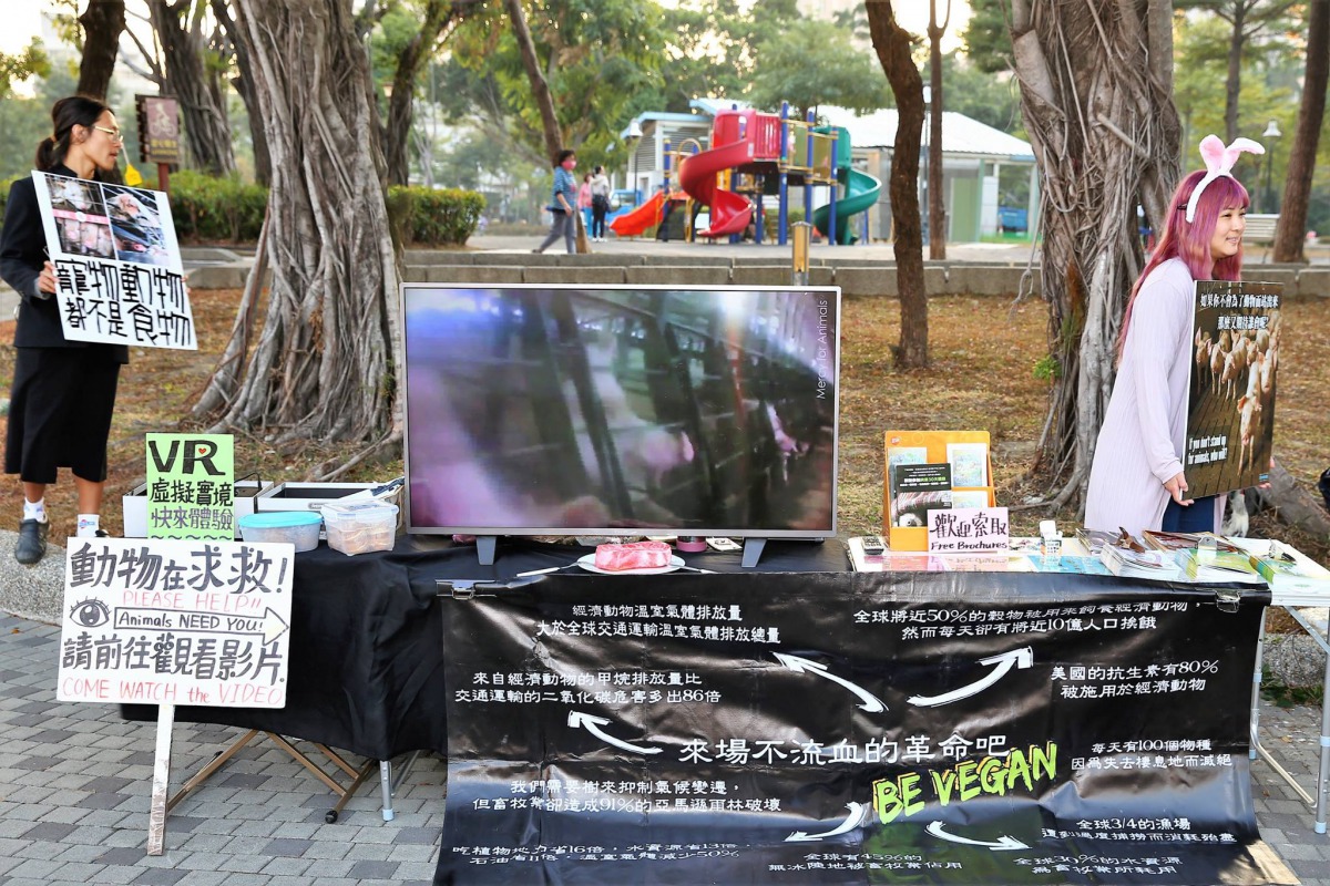 動物權推廣活動讓民眾了解什麼是「動物權」。 純素30/提供