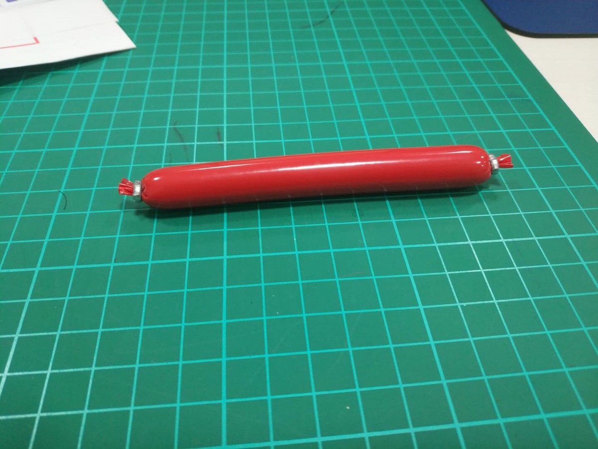 民眾網購寵物牽繩卻收到中國火腿腸當贈品。 翻攝自臉書社會平權粉絲專頁