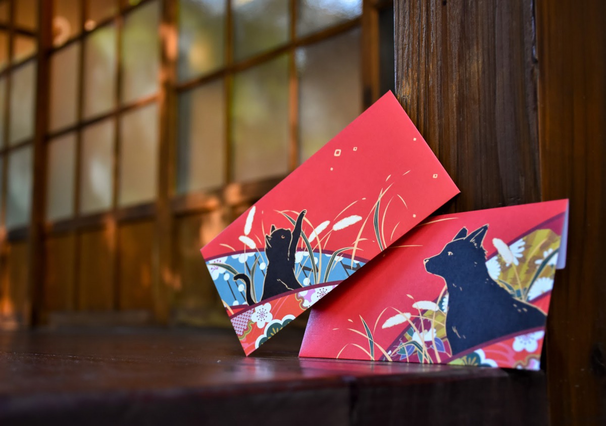台灣之心推出犬貓圖案的紅包袋。 台灣之心/提供