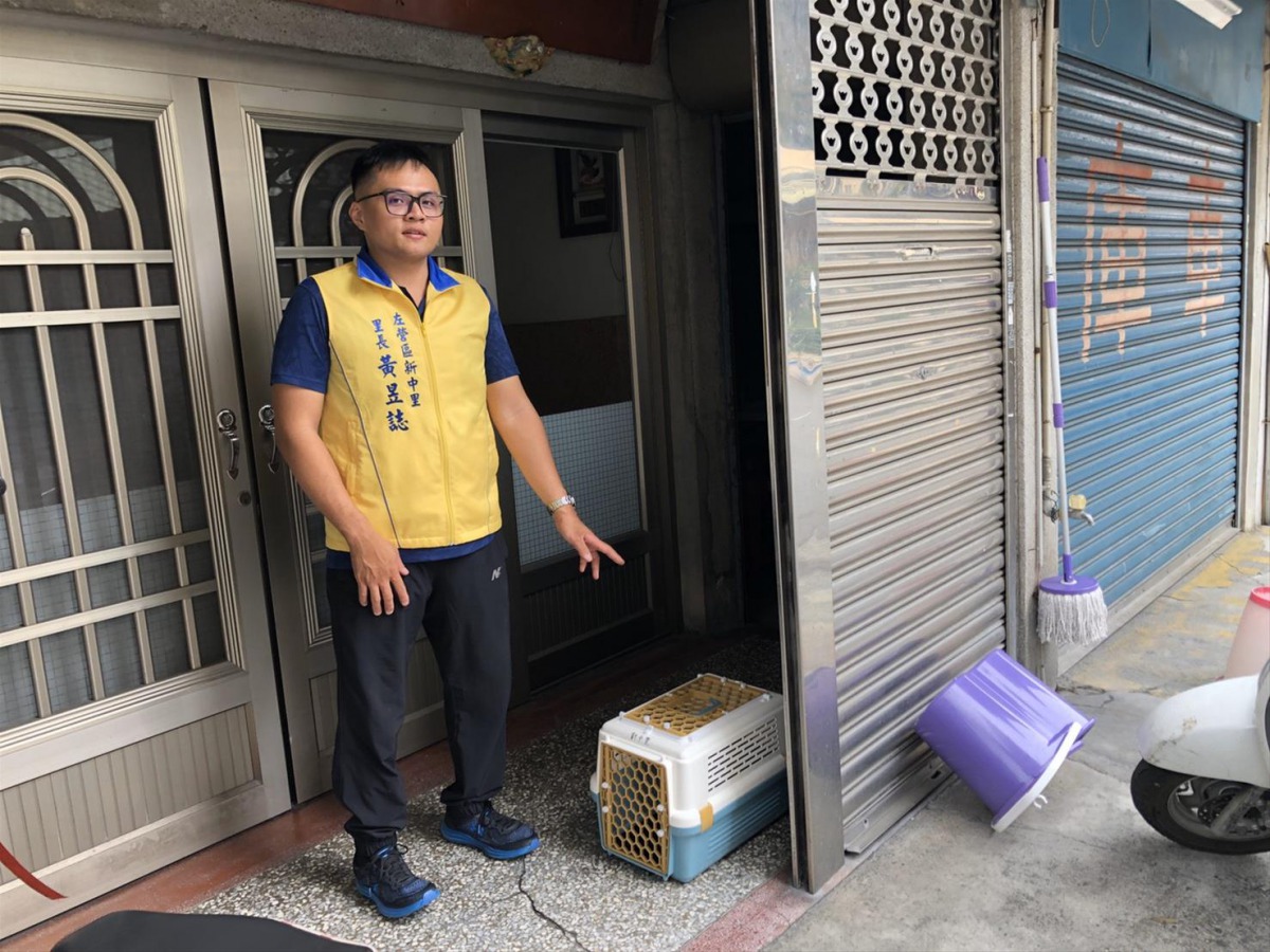 左營區新中里里長主動加入街貓TNVR的行列。 高雄市動保處/提供
