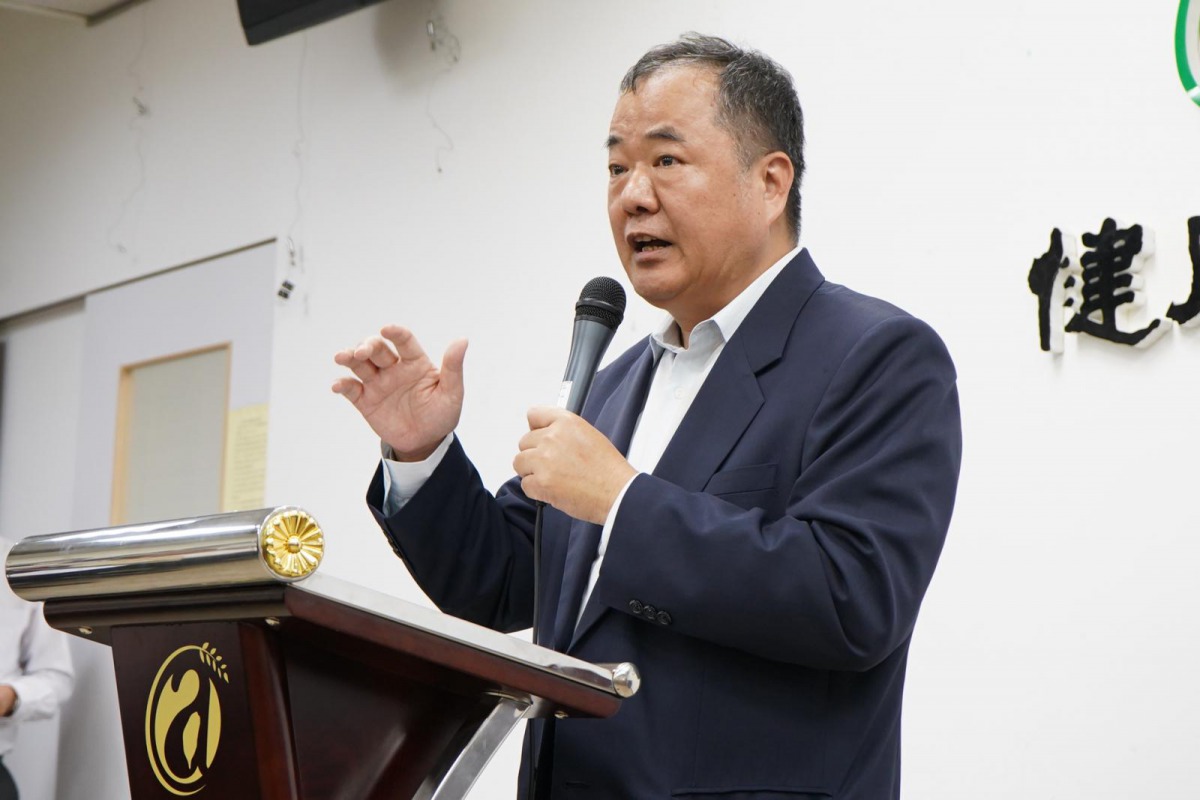 農委會主秘張志盛說明蛋價上漲的原因。 農委會/提供