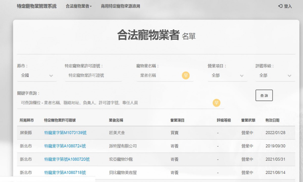 購買寵物前可先找好合法寵物業者，替自己多一份保障。 新北市動保處/提供