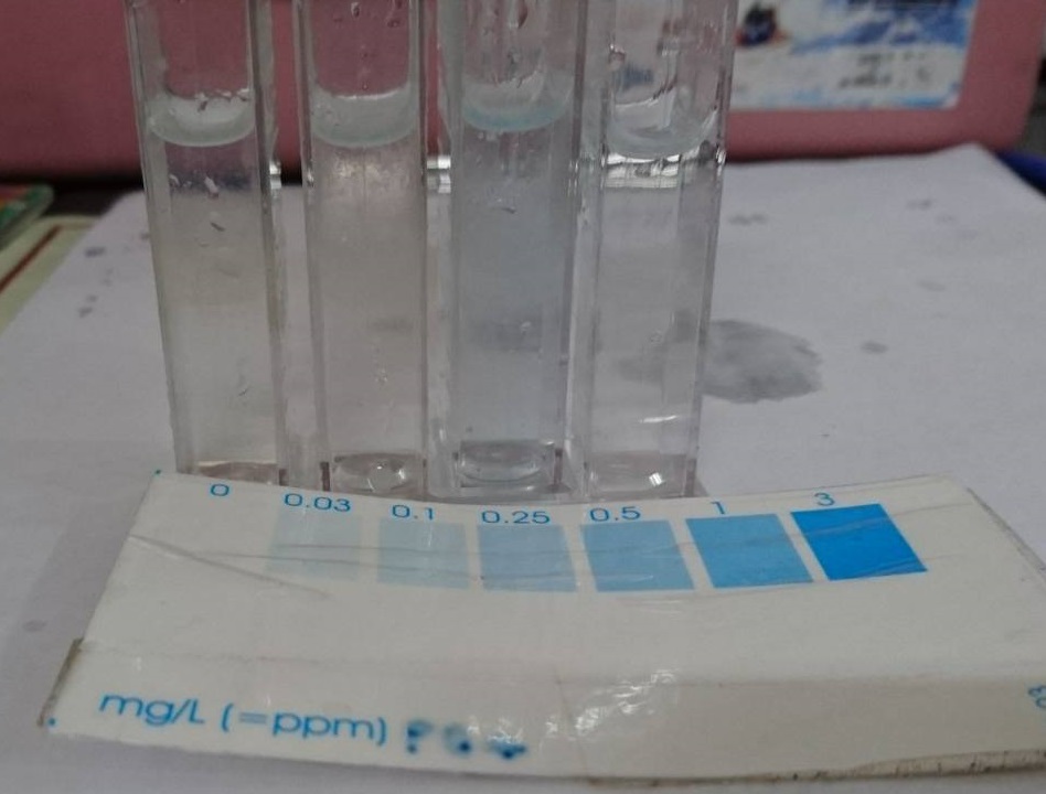 養殖戶對於養殖池水質有疑慮時可以帶至防疫所進行檢測。 苗栗縣動物保護防疫所/提供