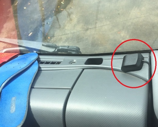 運豬車安裝GPS可以在疫情發生時進行來源追溯，追查出經過所有豬場路徑。 新北市動保處/提供