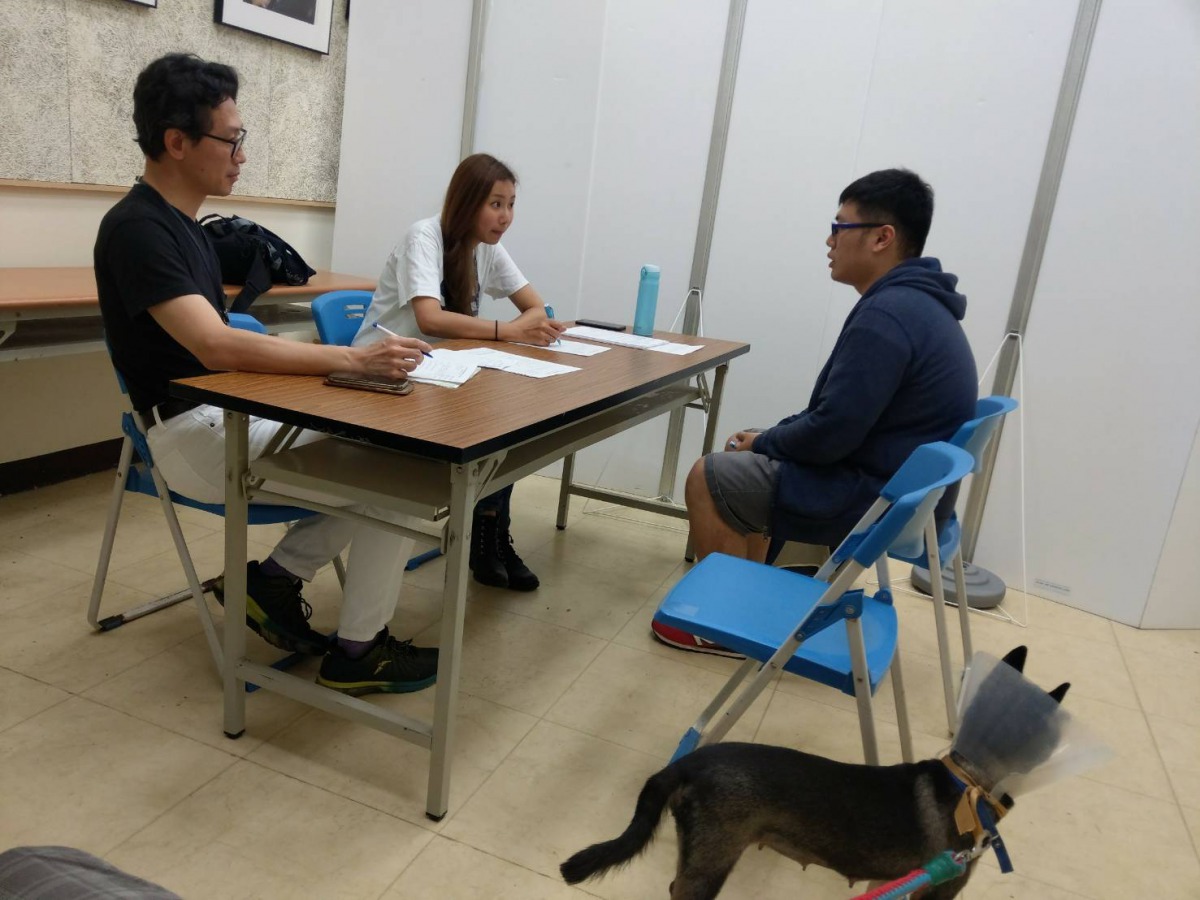 有意領養的民眾必須經過嚴格的評估篩選機制。 台北市動保處/提供