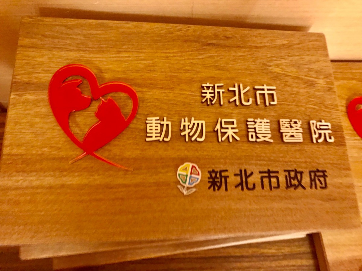 動物保護醫院辨識牌。 姚崇仁/攝